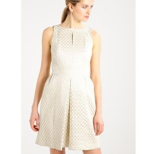 Lauren Ralph Lauren 12 Formal Dress Ivory Gold